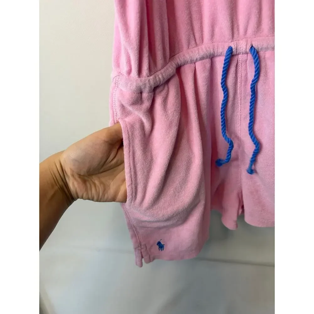 Ralph Lauren Girl's Towel Terry Swimwear Coverup Pink Size XL 16